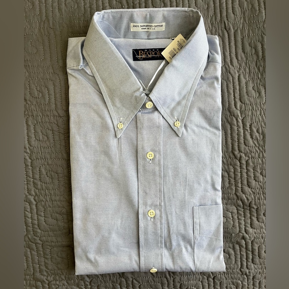 Bespoke Light Blue Dress Shirt